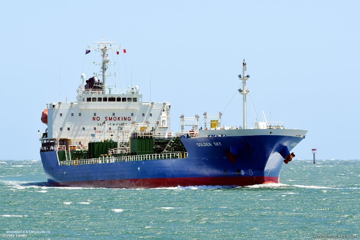 Golden-Sky - Chemical Oil Products Tanker vessel registered in Liberia