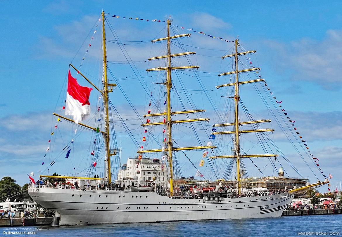 Bima-Suci - Training Ship vessel registered in Indonesia