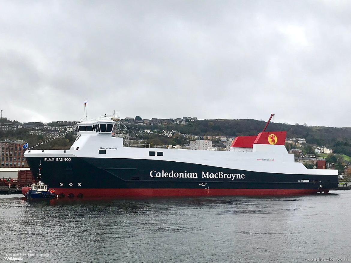 Glen-Sannox - Passenger Ro Ro Cargo Ship vessel registered in United Kingdom