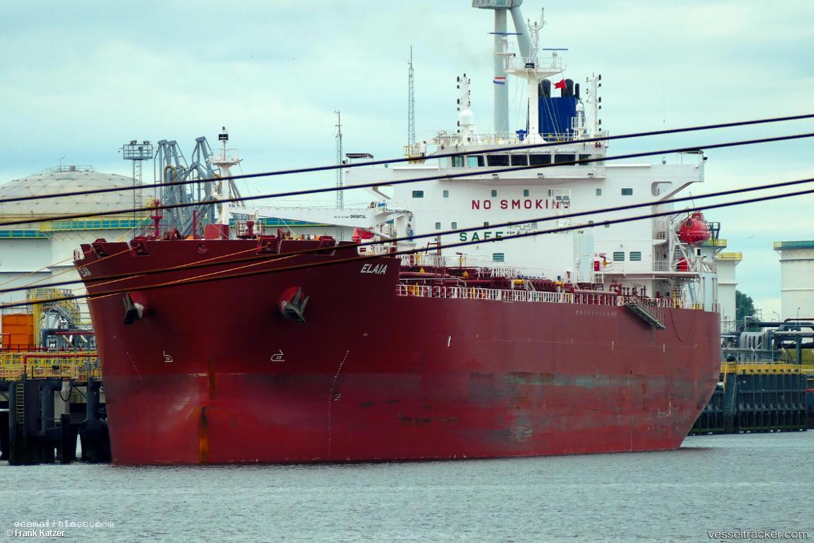 Elaia - Chemical Oil Products Tanker vessel registered in Malta