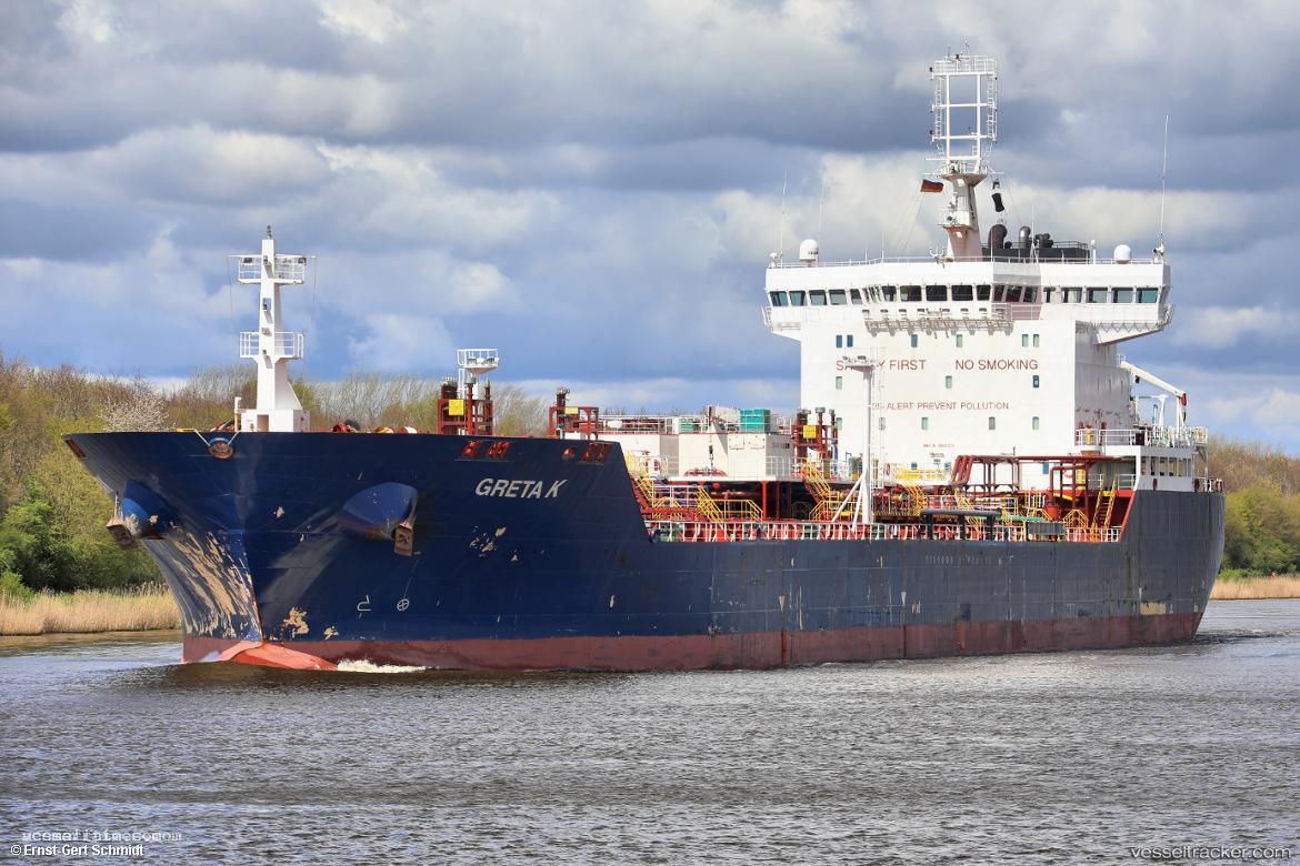 Greta-K - Chemical Oil Products Tanker vessel registered in Malta