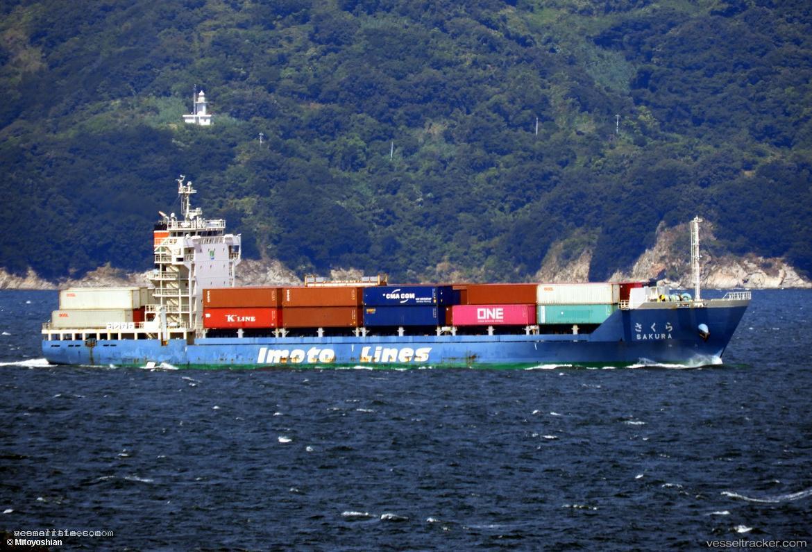Sakura - Container Ship vessel registered in Japan