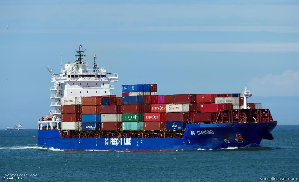 Bg-Diamond - Container Ship vessel registered in Cyprus
