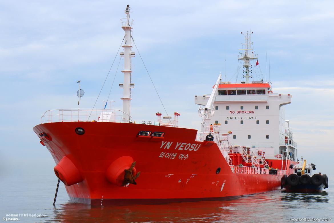 Yn-Yeosu - Chemical Oil Products Tanker vessel registered in South Korea