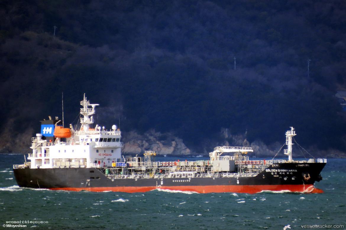 Golden-Sunny-Hana - Chemical Oil Products Tanker vessel registered in South Korea