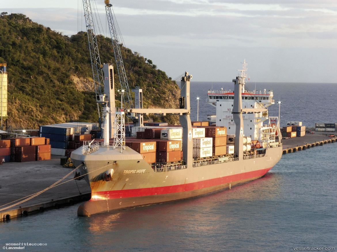 Tropic-Hope - Container Ship vessel registered in Saint Vincent and the Grenadines