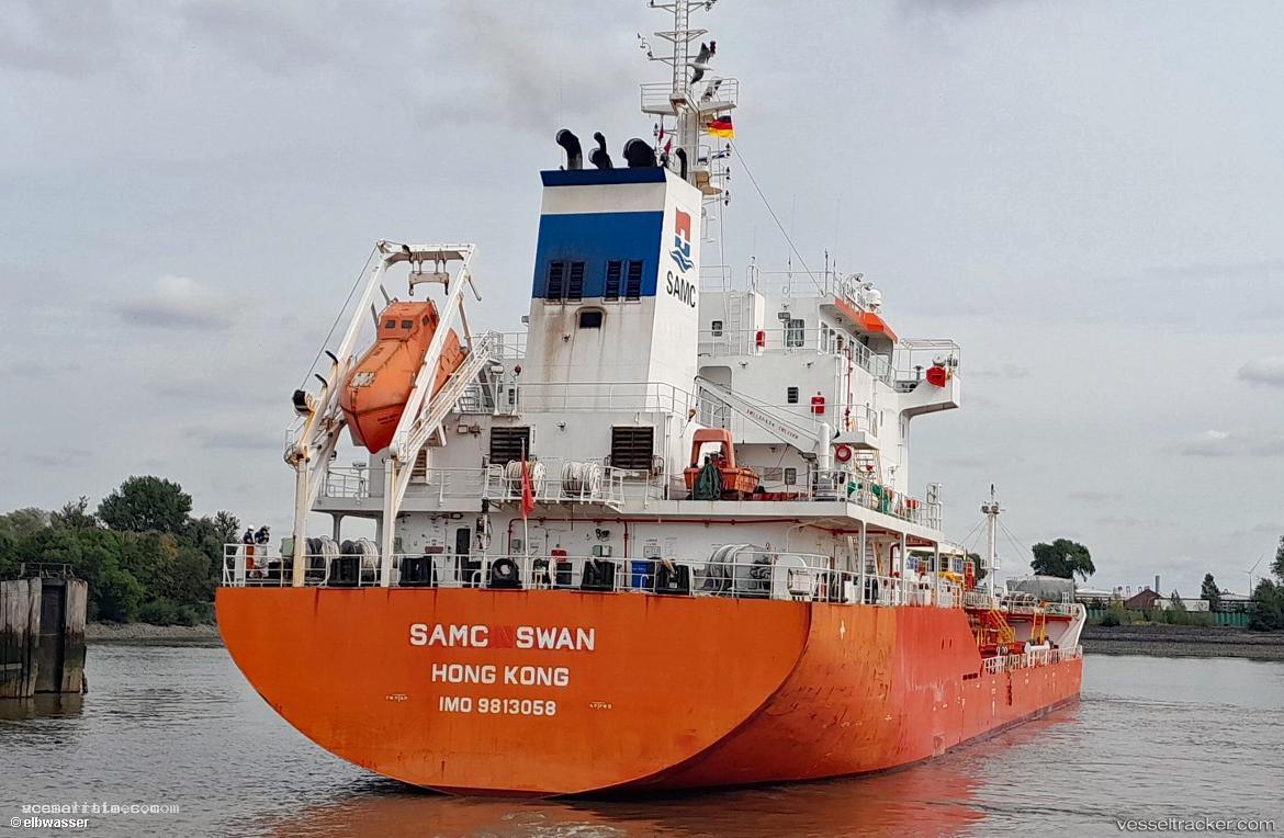 Samc-Swan - Chemical Oil Products Tanker vessel registered in Hong Kong