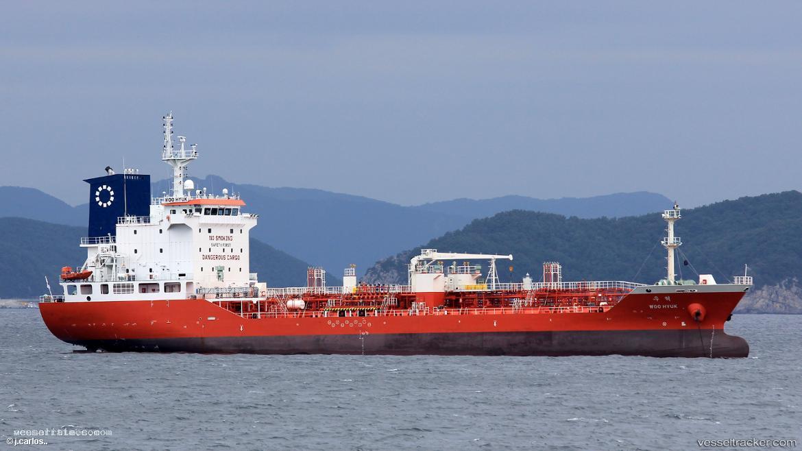 Woo-Hyuk - Chemical Oil Products Tanker vessel registered in South Korea