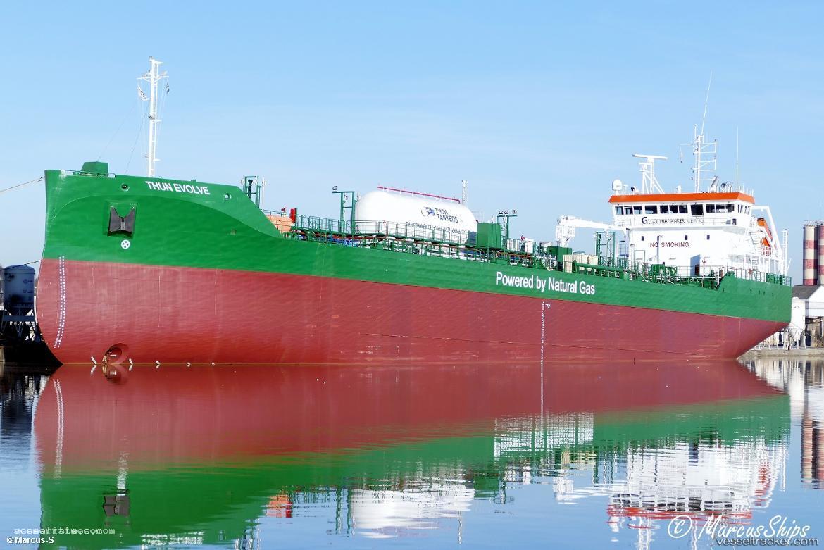 Thun-Evolve - Chemical Oil Products Tanker vessel registered in Netherlands