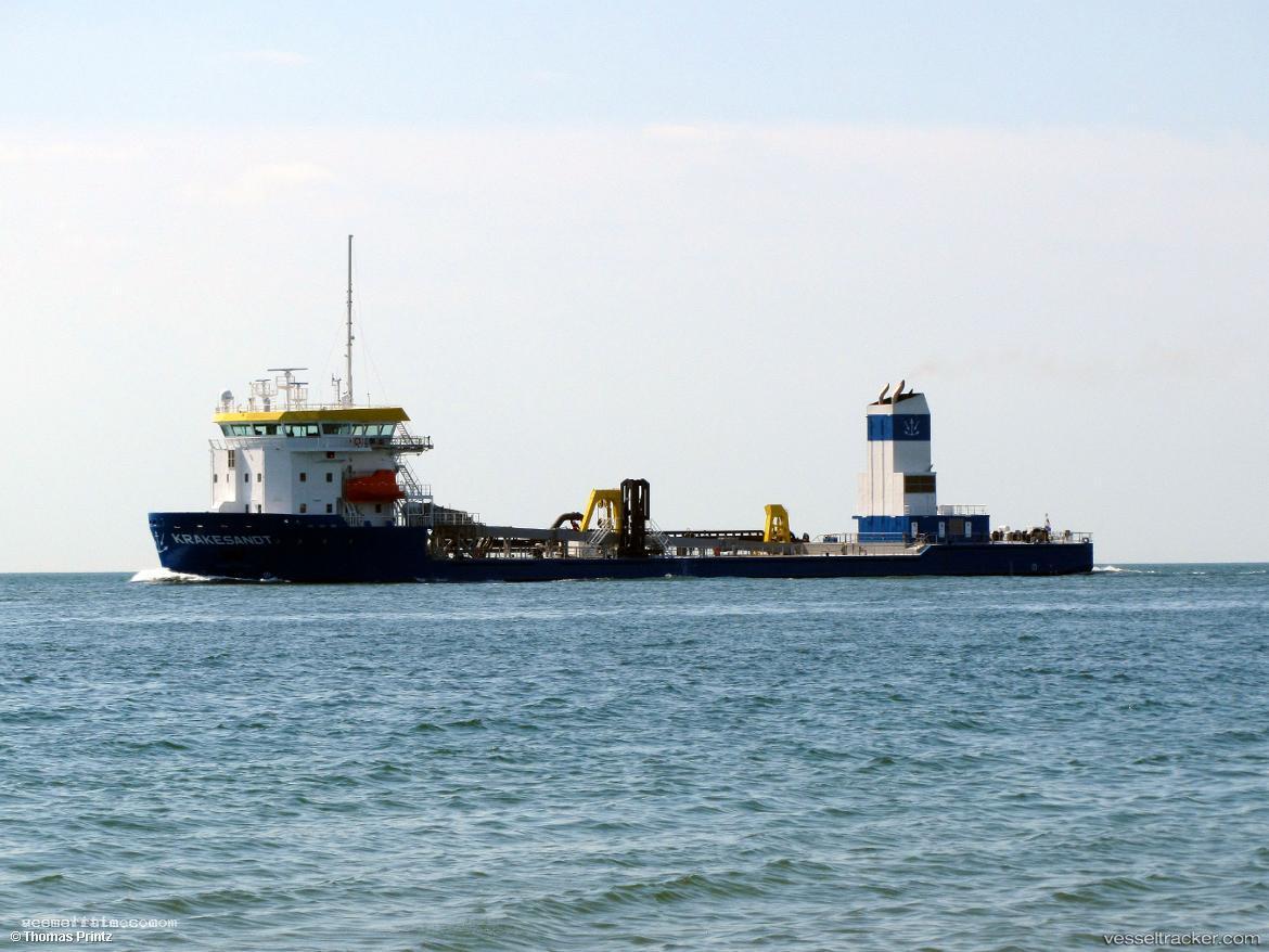 Krakesandt - Hopper Dredger vessel registered in Netherlands