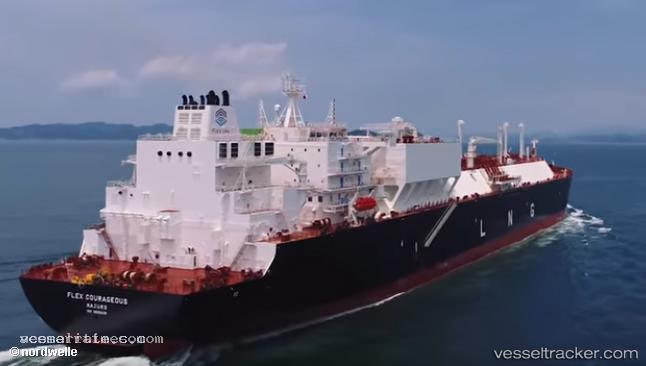 Flex-Courageous - Lng Tanker vessel registered in Marshall Islands