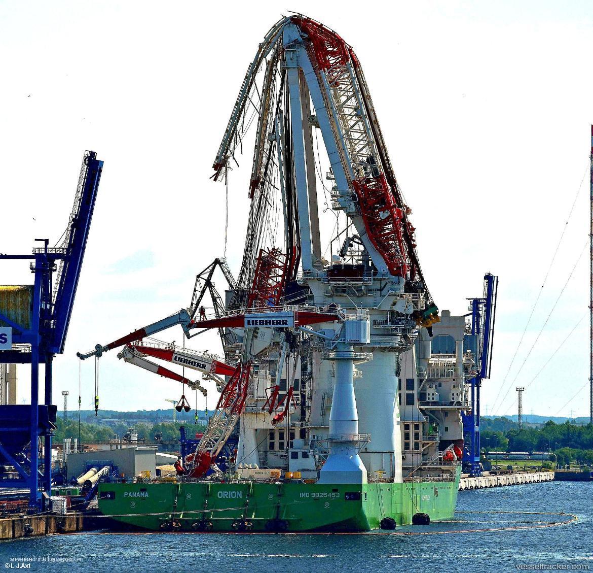 Orion - Crane Ship vessel registered in Belgium