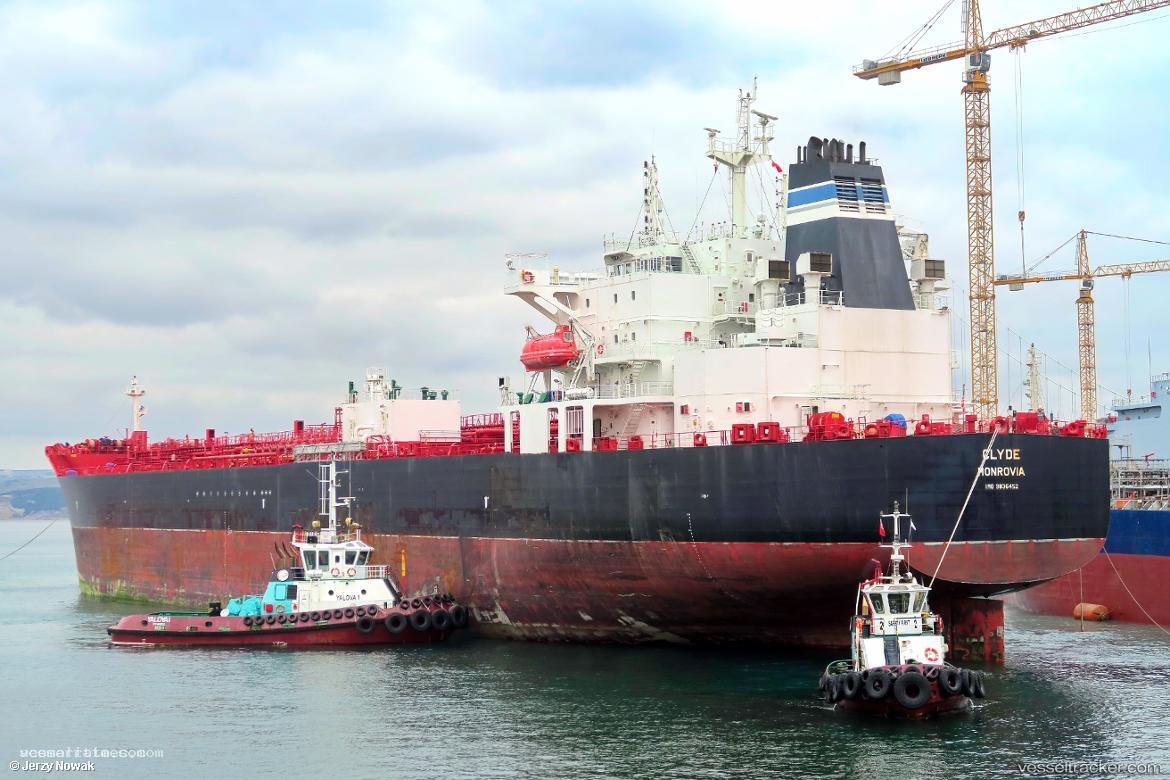 Clyde - Chemical Oil Products Tanker vessel registered in Liberia