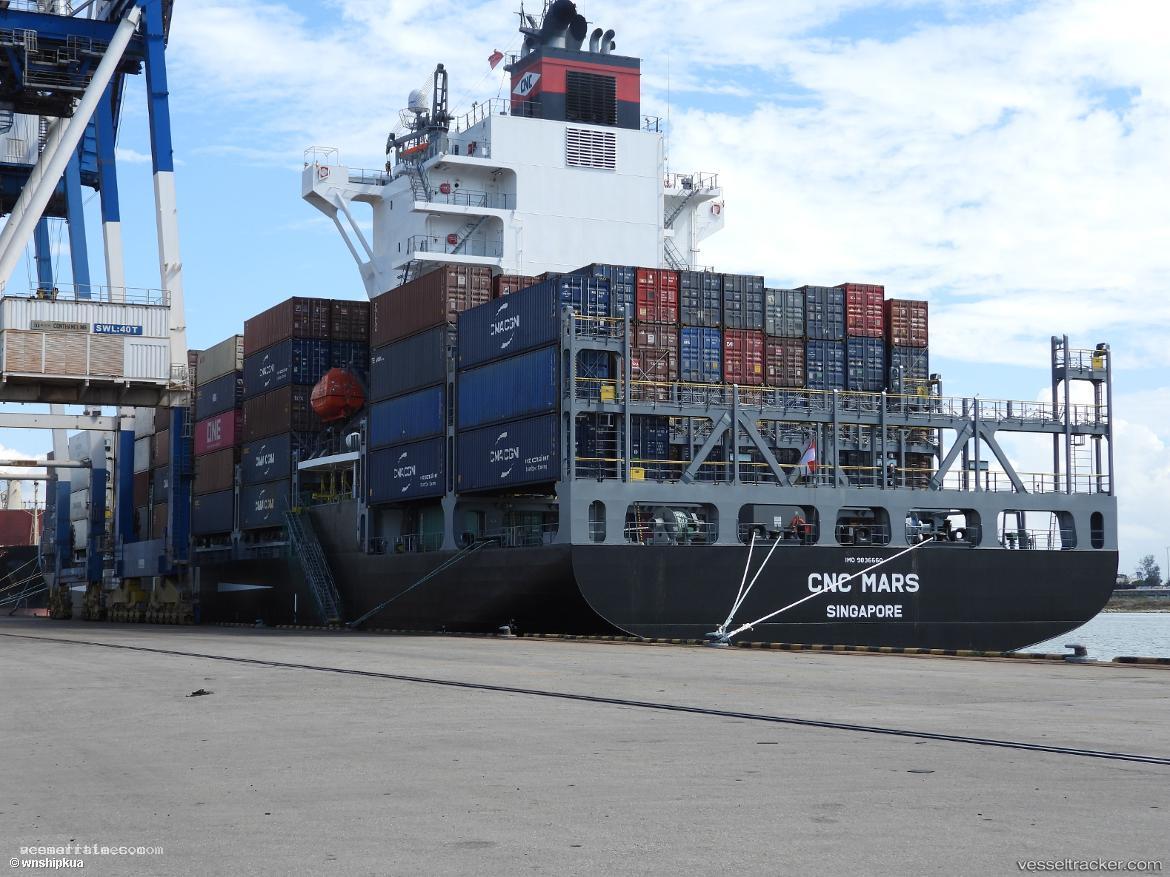 Cnc-Mars - Container Ship vessel registered in Singapore