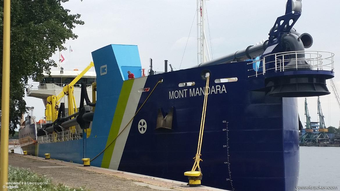 Mont-Mandara - Hopper Dredger vessel registered in Cameroon