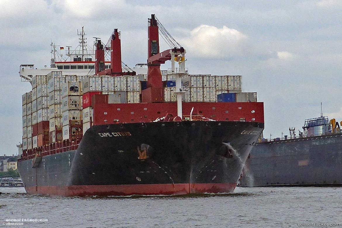 Cape-Citius - Container Ship vessel registered in Cyprus