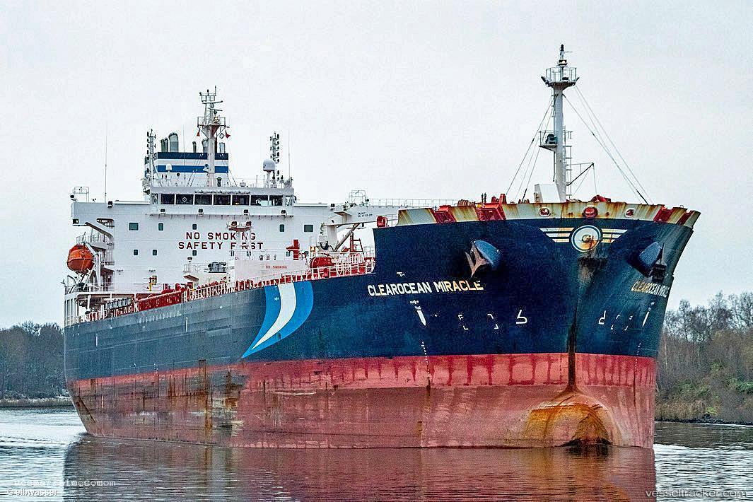 Clearocean-Miracle - Chemical Oil Products Tanker vessel registered in Liberia