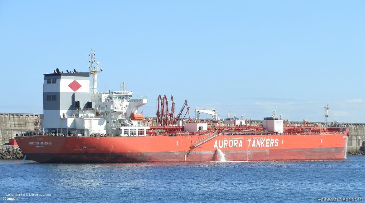 Maritime-Gracious - Chemical Oil Products Tanker vessel registered in Singapore