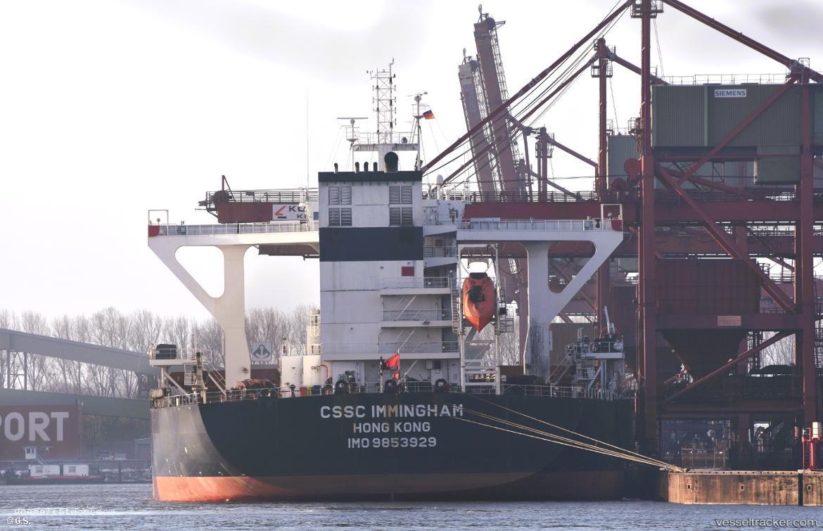 Cssc-Immingham - Bulk Carrier vessel registered in Hong Kong