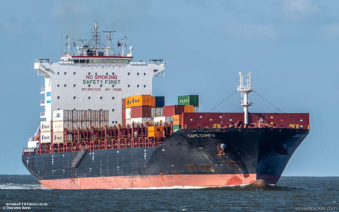 Cape-Corfu - Container Ship vessel registered in Cyprus