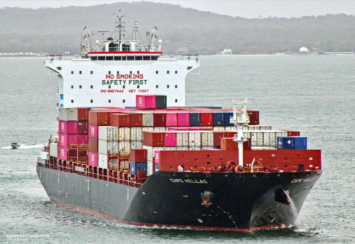 Cape-Hellas - Container Ship vessel registered in Marshall Islands