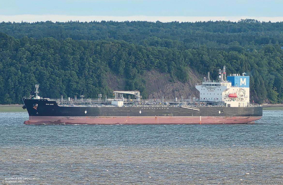 San-Jack - Chemical Oil Products Tanker vessel registered in Singapore