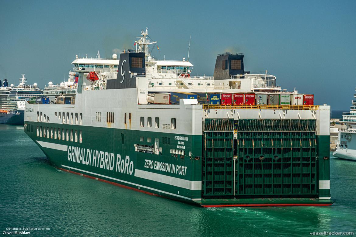 Eco-Barcelona - Ro Ro Cargo Ship vessel registered in Italy