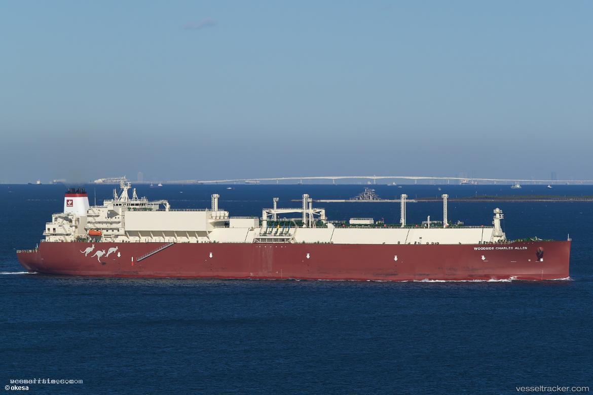 Woodside-Charles-Allen - Lng Tanker vessel registered in Greece