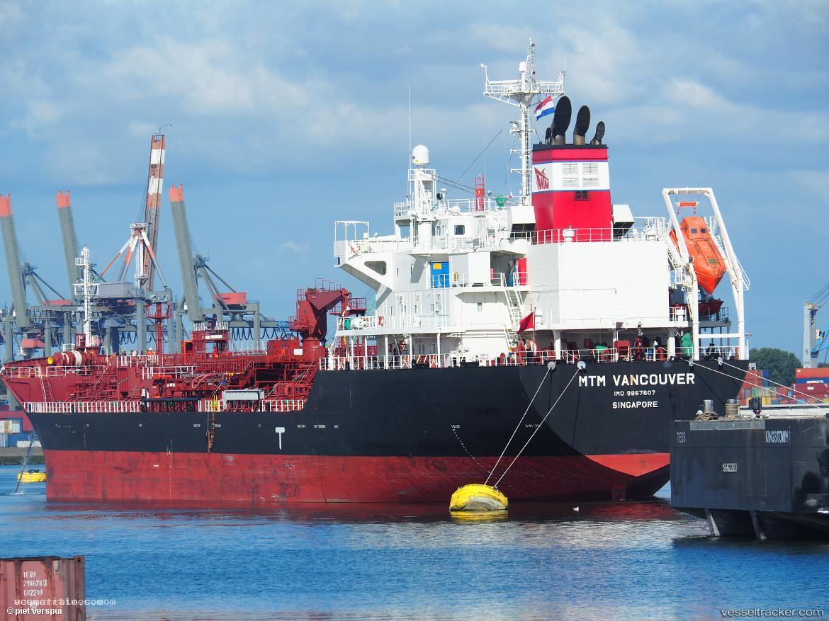 Mtm-Vancouver - Chemical Oil Products Tanker vessel registered in Singapore