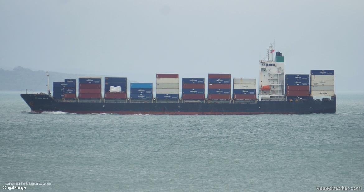 Green-Wave - Container Ship vessel registered in Liberia