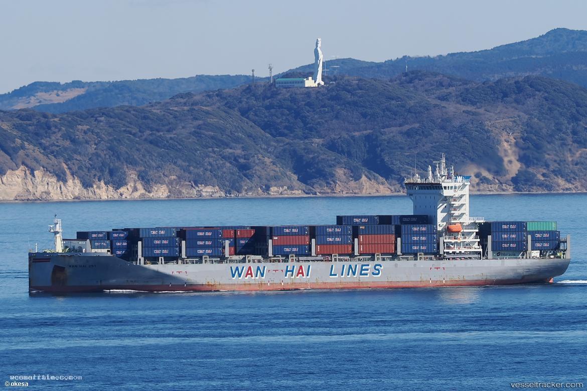 Wan-Hai-291 - Container Ship vessel registered in Singapore