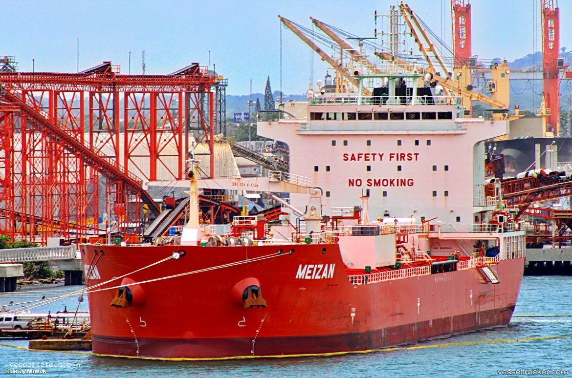 Meizan - Chemical Oil Products Tanker vessel registered in Singapore