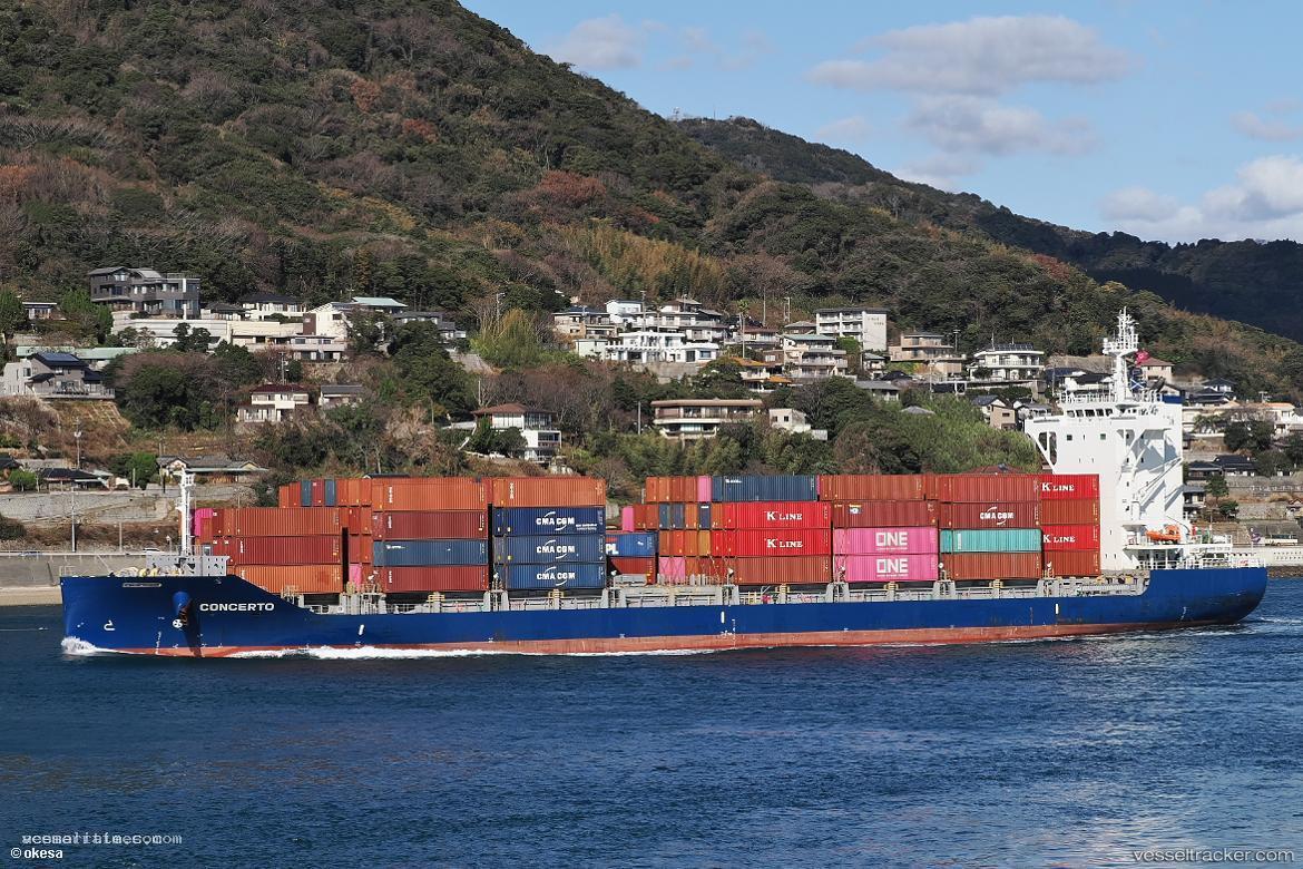 Concerto - Container Ship vessel registered in Marshall Islands