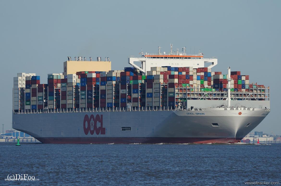 Oocl-Spain - Container Ship vessel registered in Hong Kong