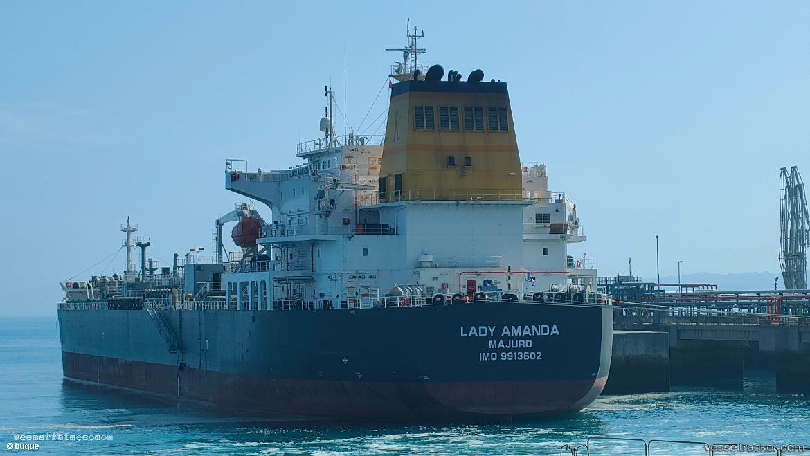 Lady-Amanda - Chemical Oil Products Tanker vessel registered in Marshall Islands