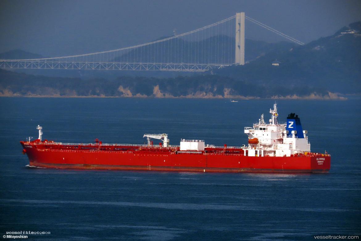 Olympios - Chemical Oil Products Tanker vessel registered in Liberia