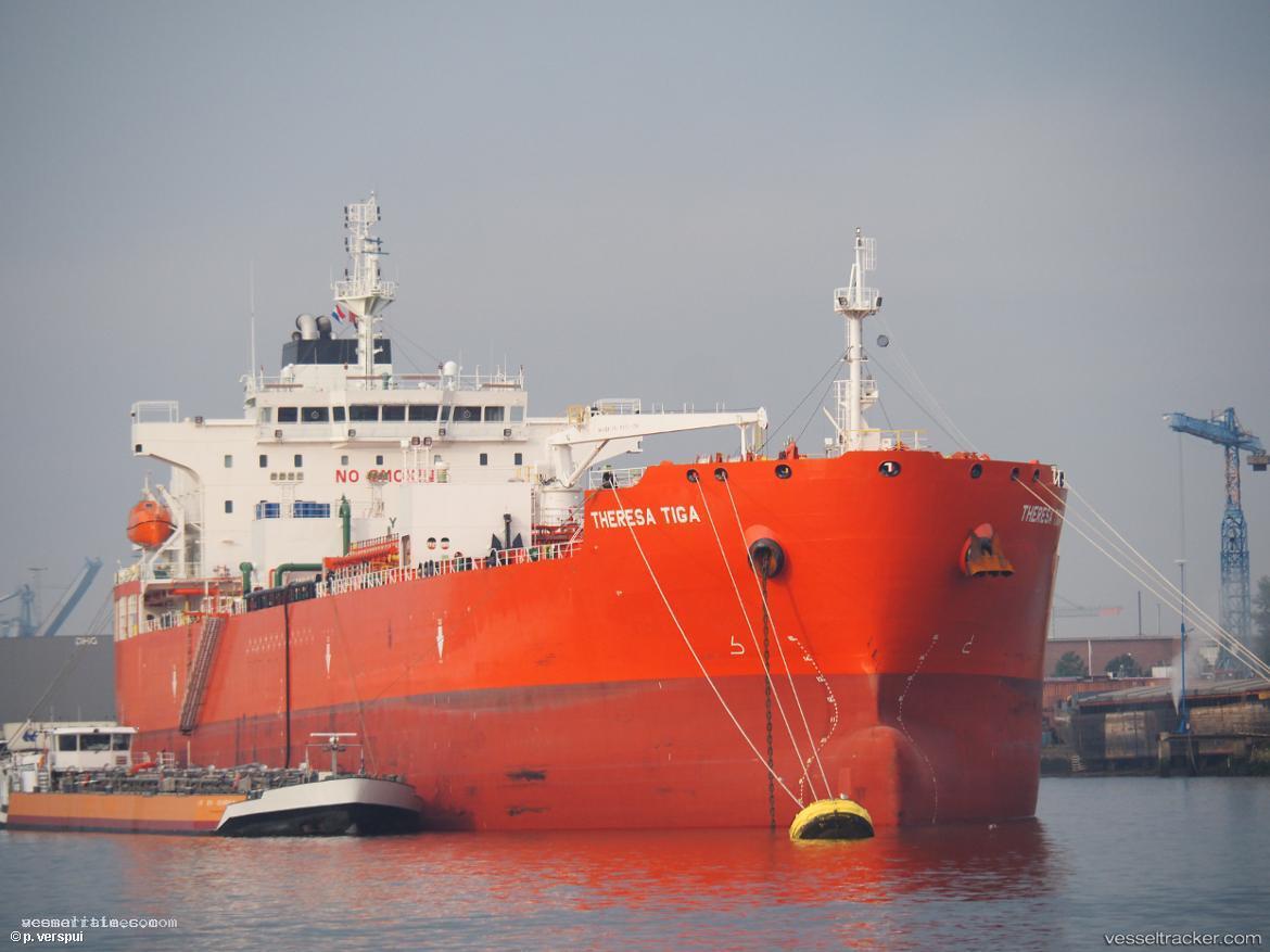 Theresa-Tiga - Chemical Oil Products Tanker vessel registered in Hong Kong
