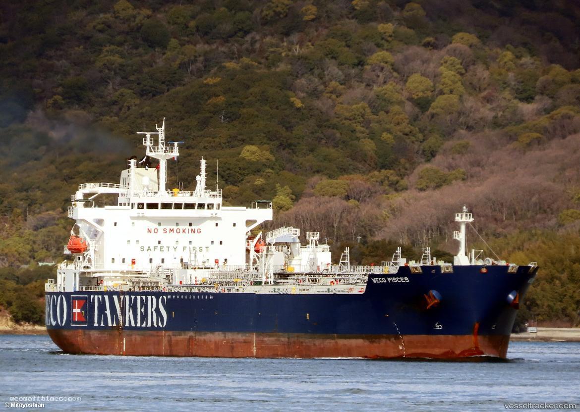 Weco-Pisces - Chemical Oil Products Tanker vessel registered in Singapore