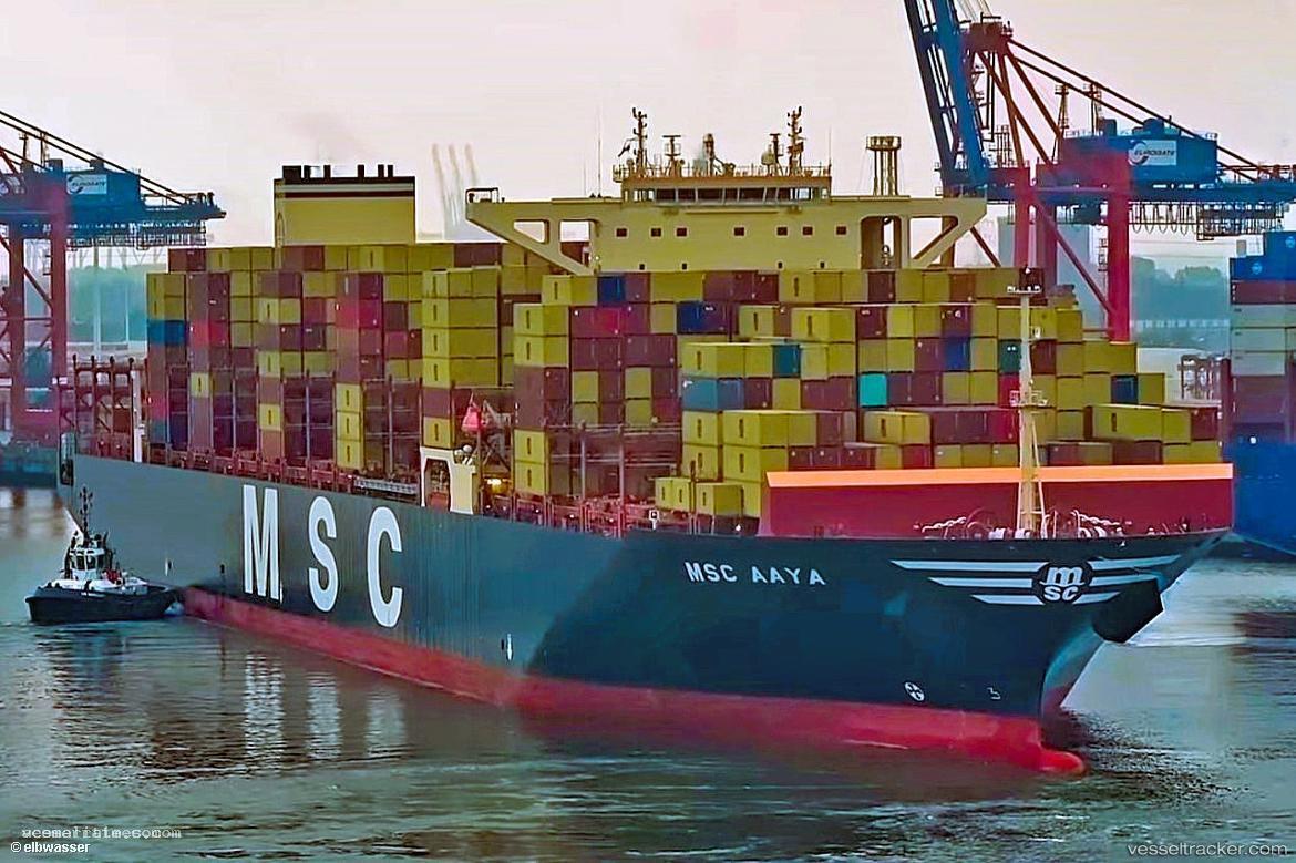Msc-Aaya - Container Ship vessel registered in Liberia