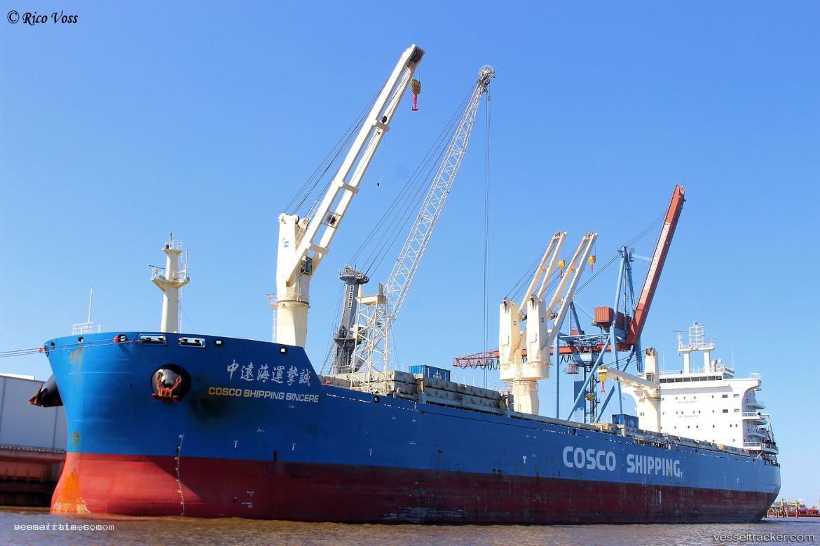 Coscoshippingsincere - General Cargo Ship vessel registered in Hong Kong