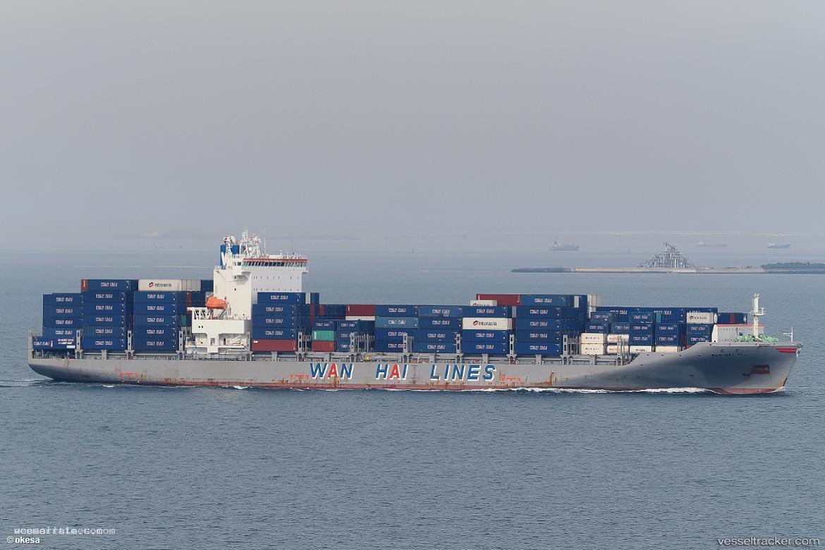 Wan-Hai-357 - Container Ship vessel registered in Singapore
