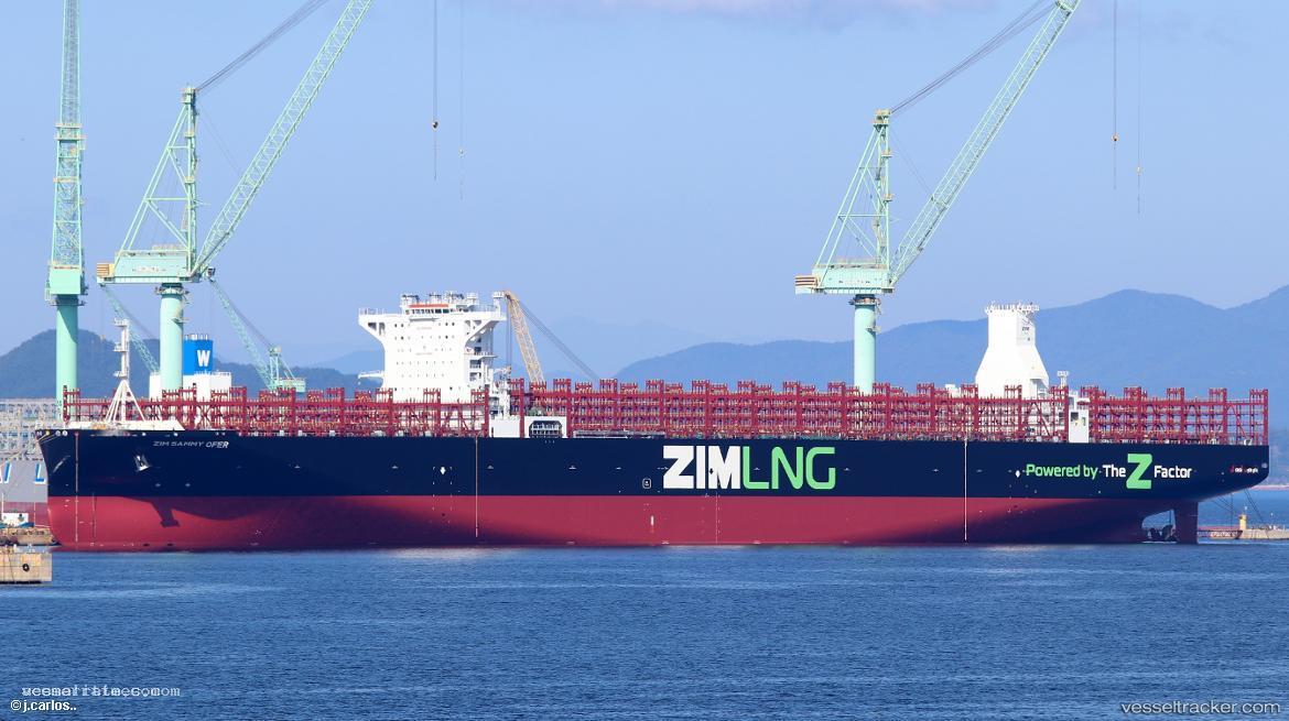 Zim-Sammy-Ofer - Container Ship vessel registered in Hong Kong