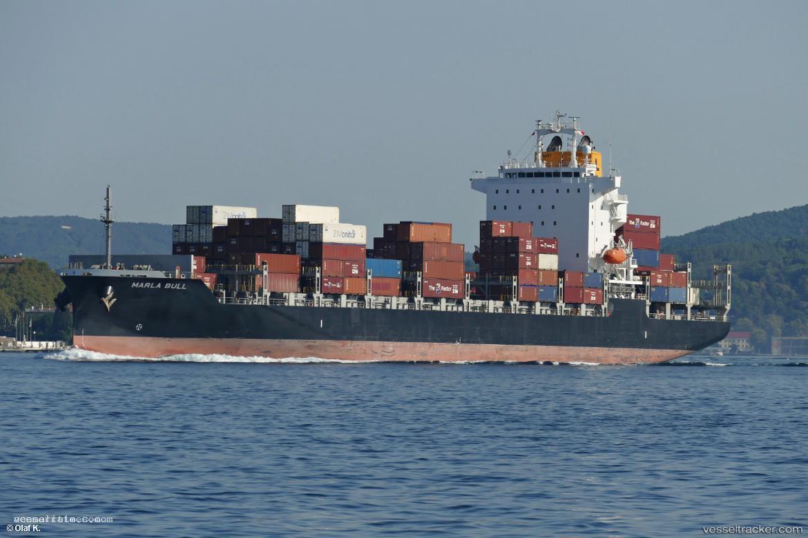 Marla-Bull - Container Ship vessel registered in Marshall Islands