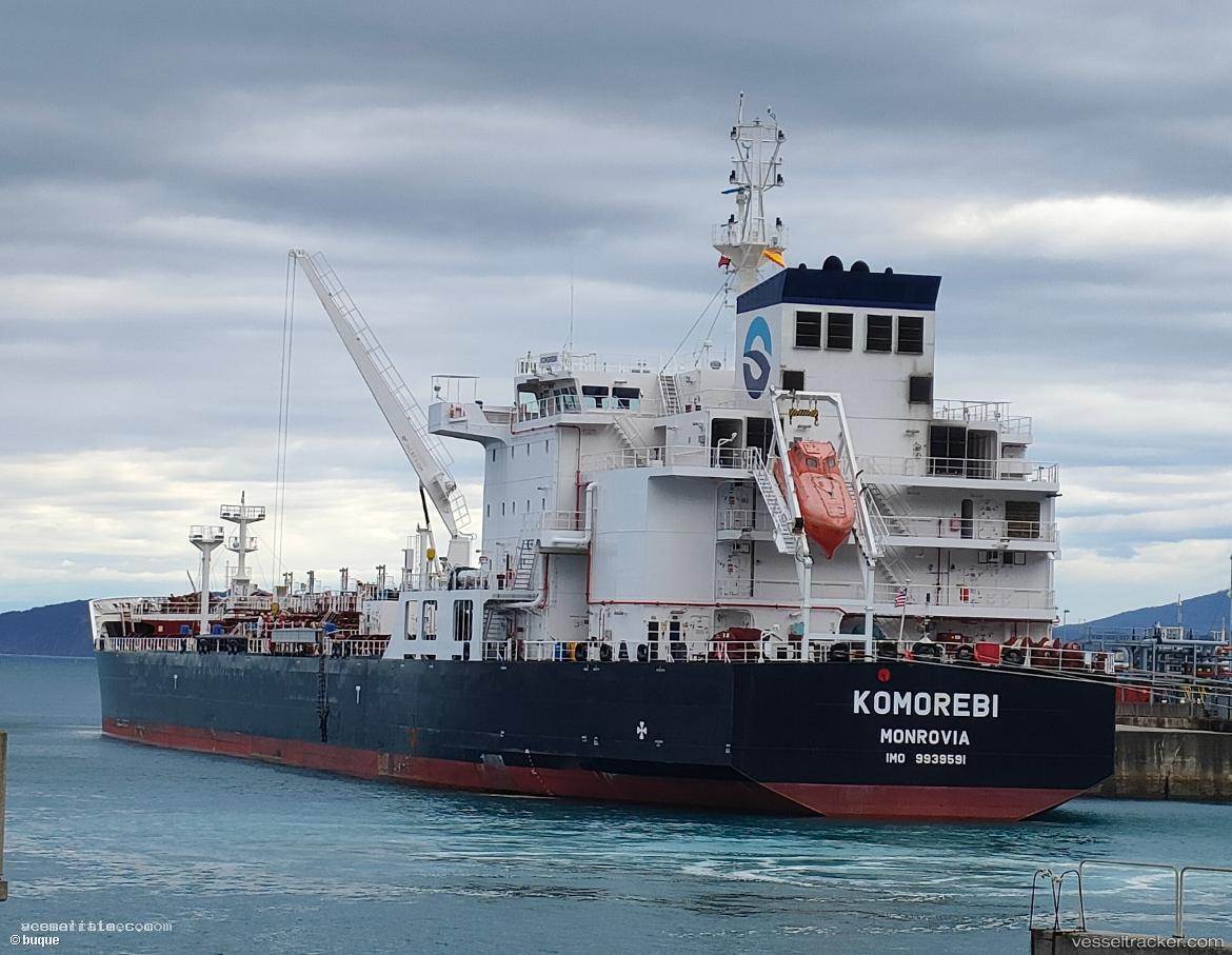 Komorebi - Chemical Oil Products Tanker vessel registered in Liberia
