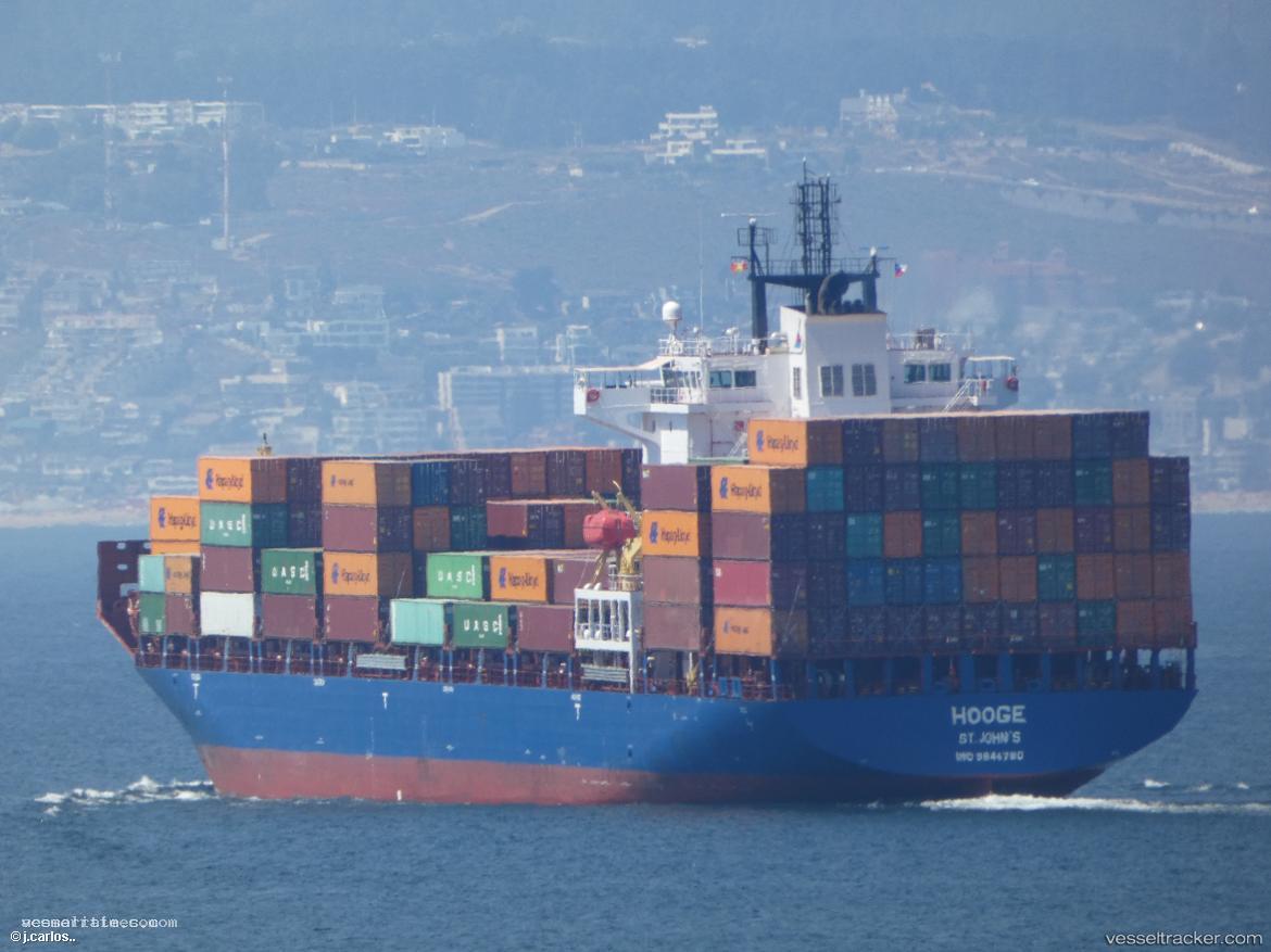 Hooge - Container Ship vessel registered in Antigua and Barbuda