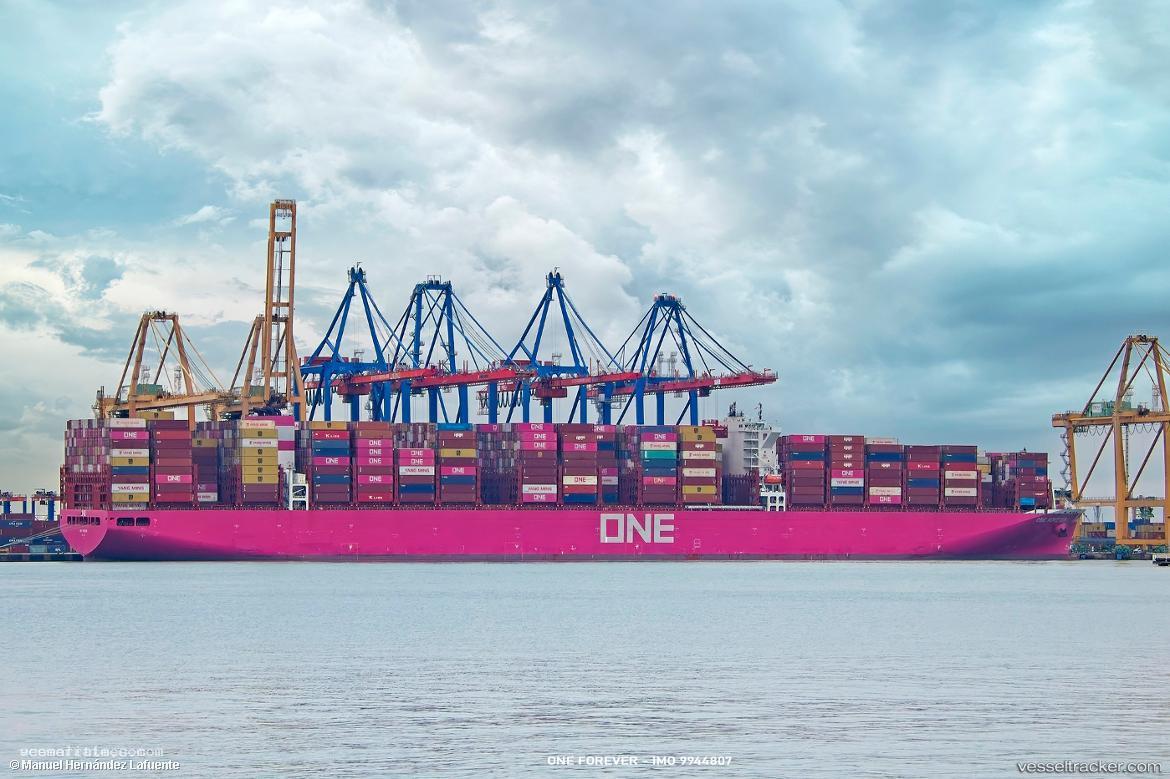 One-Forever - Container Ship vessel registered in Singapore
