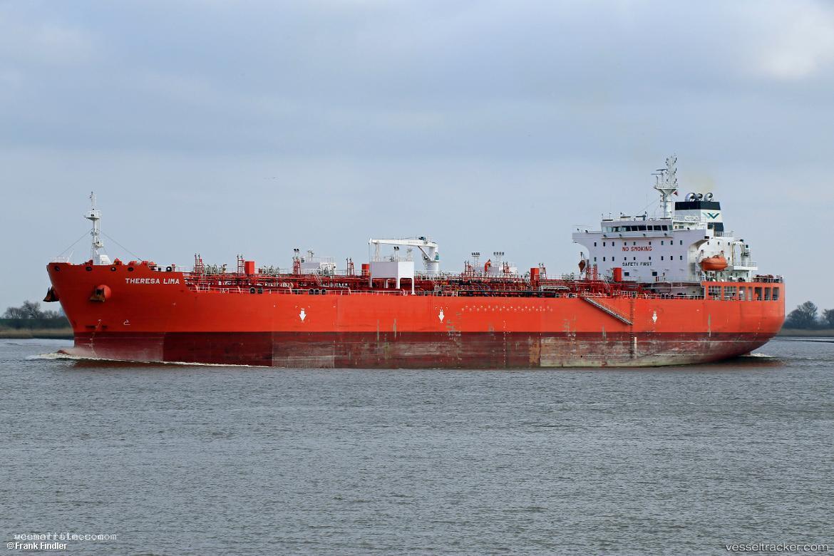 Theresa-Lima - Chemical Oil Products Tanker vessel registered in Hong Kong