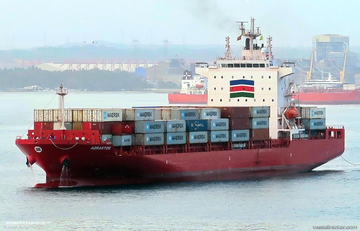 Adrastos - Container Ship vessel registered in Liberia