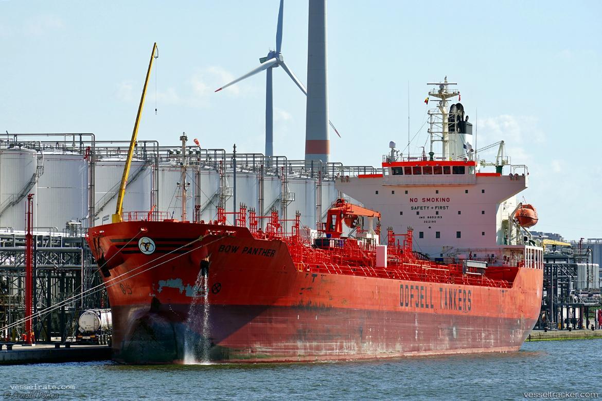 Bow-Panther - Chemical Oil Products Tanker vessel registered in Panama