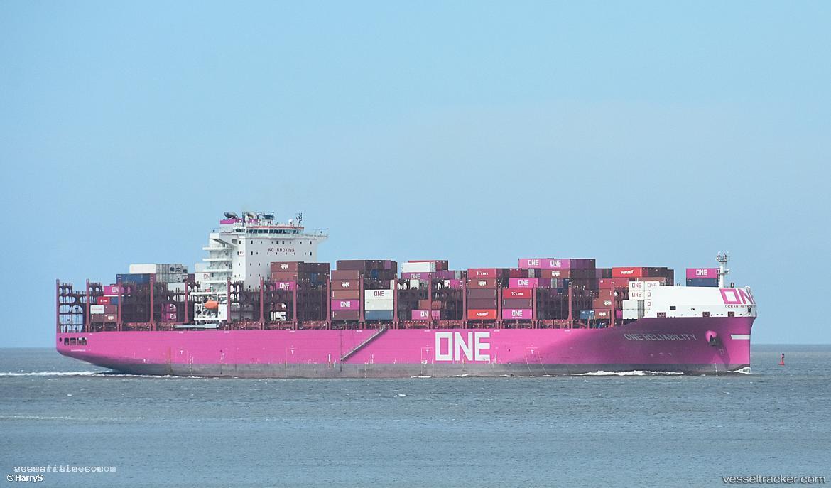 One-Reliability - Container Ship vessel registered in Hong Kong